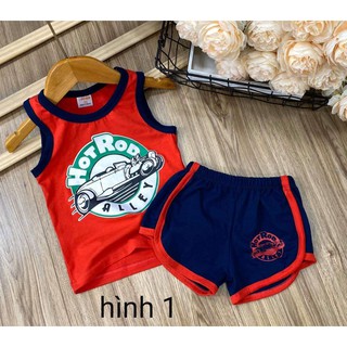 Bộ ba lổ thun cotton bé trai - Quần áo trẻ em
