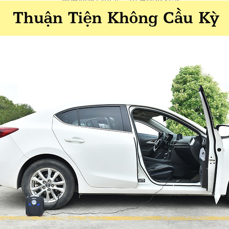 Bơm Lốp Ô Tô AIKESI - Loại Kim Đồng Hồ,Lực Bơm Mạnh