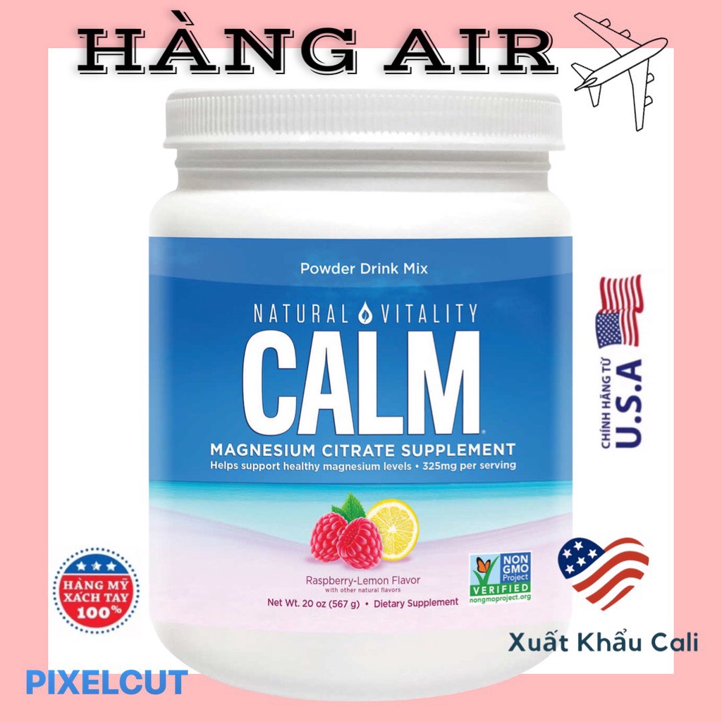 NATURAL VITALITY CALM ANTI-STRESS DRINK MIX 567Gram Nhập khẩu từ Mỹ HSD 05/2025