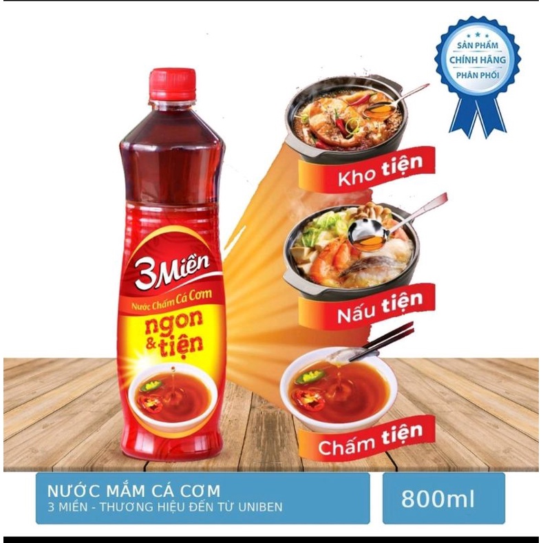 Nước mắm ba miền 800ml