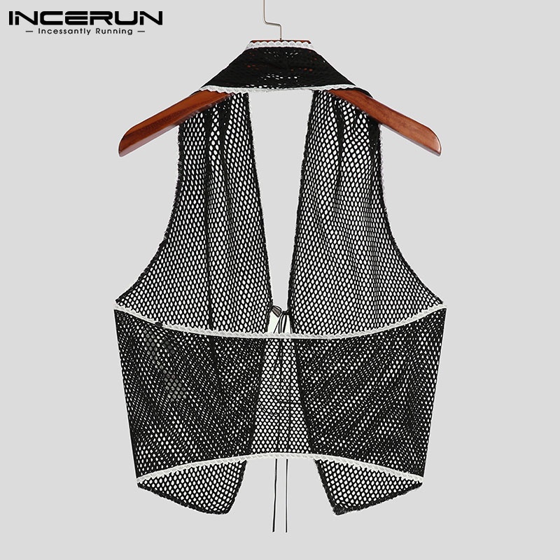 Áo ba lỗ INCERUN gợi cảm thời trang cho nam