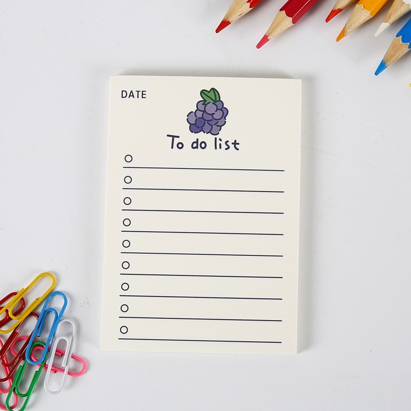 Goo Set 50 Tờ Giấy Note Ghi Chú Chesk List To Do List Ghi Chú