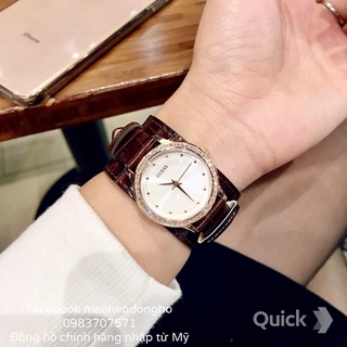 (Auth) ĐỒNG HỒ NỮ GUESS CASUAL BROWN CUFF