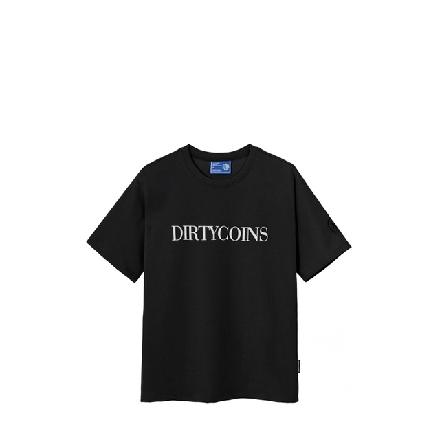 DirtyCoins Serif T-Shirt - Black