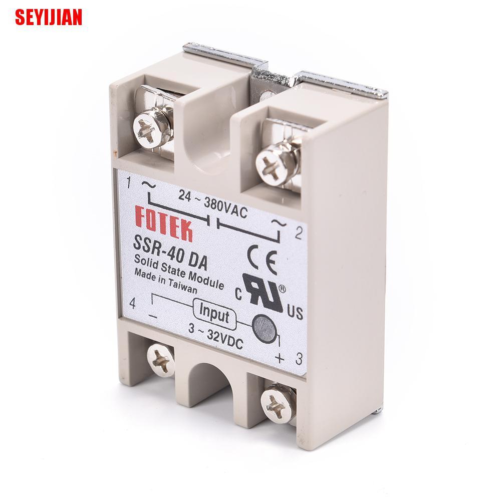 Rơ Le Điều Khiển Ssr 40A Ssr-40Da 40A Dc Chất Lượng Cao