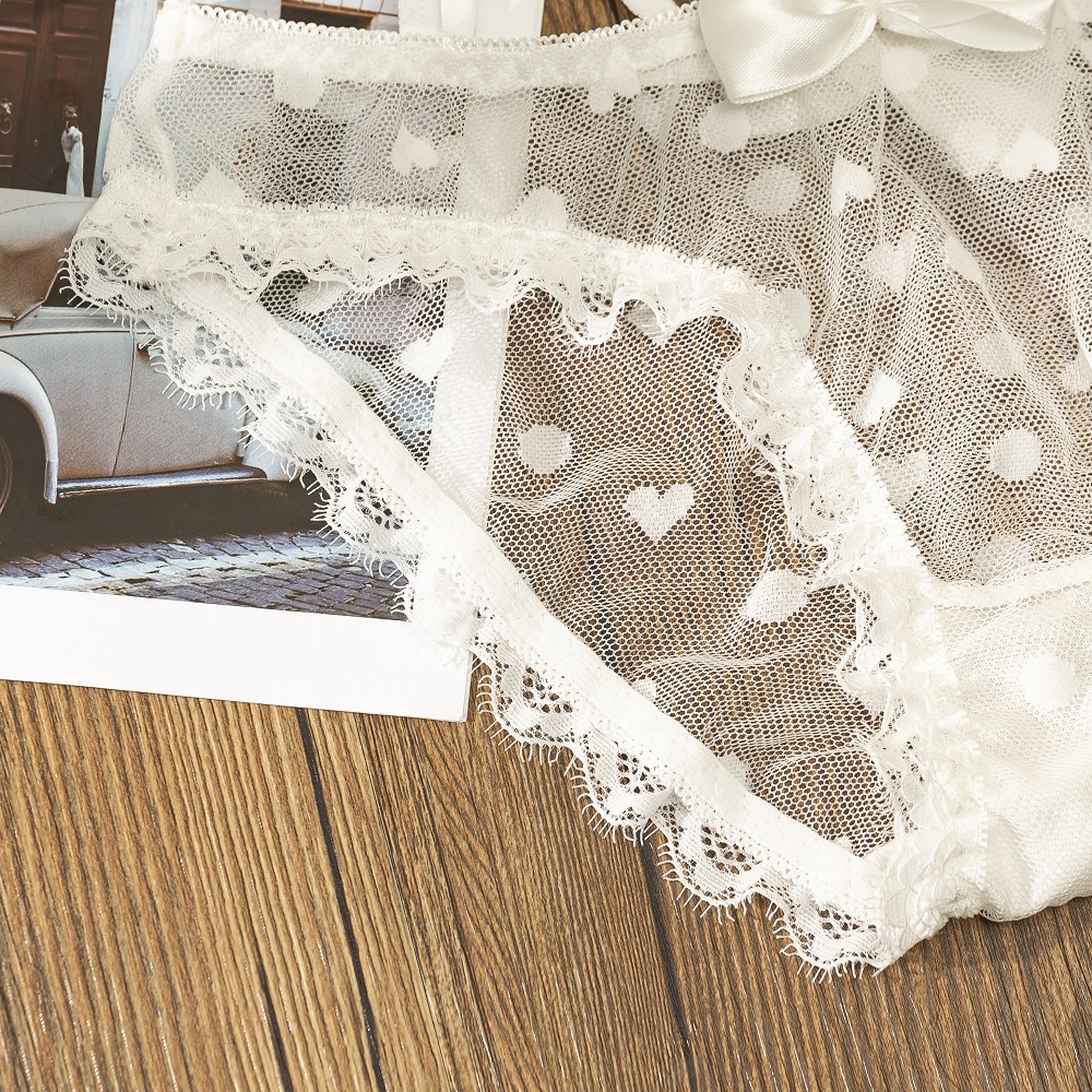 Quần Lót Thắt Nơ Họa Tiết Chấm Bi Quyến Rũ Cho Nữ