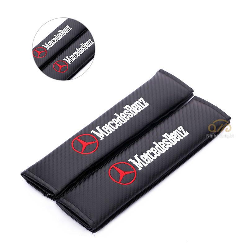 2 Đệm Bọc Dây An Toàn Xe Hơi Mercedes-Benz W203 W210 W211 W124 W202 W204 Amg E300L E300L S-Class C-Class C180 Glk300 Cls Clk Slk