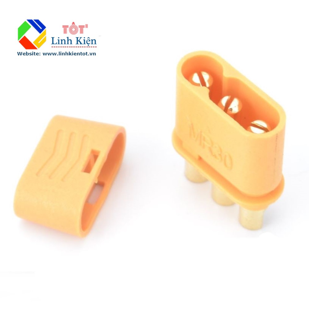 Cặp giắc nối điện MR30 Amass - giắc nối pin RC lipo mr30 3 chân