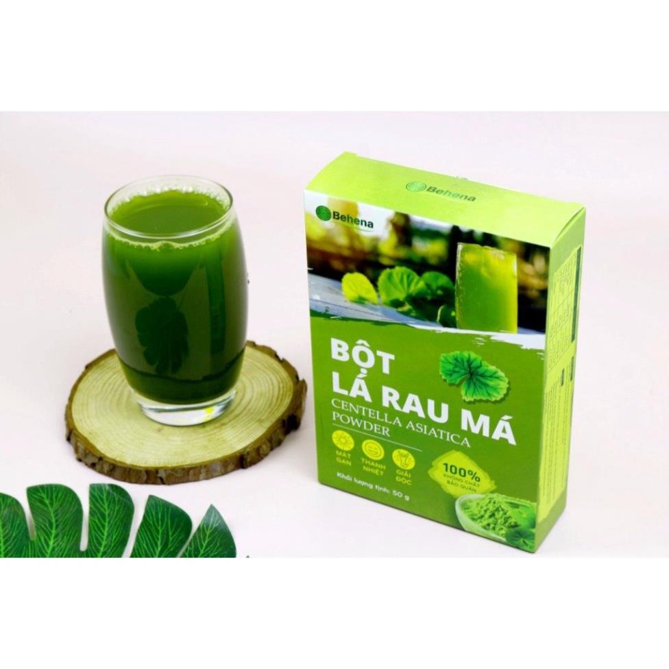 BỘT RAU MÁ – Giúp thanh lọc cơ thể, mát gan, hạ sốt, mau lành vết thương, chế đồ uống thay rau má tươi (50g)