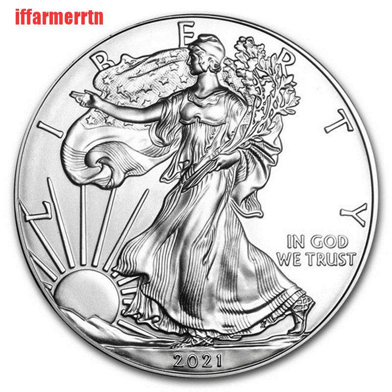 {iffarmerrtn}2021 United Statue of Liberty Challenge Coin Fine Silver Collectibles America Co NZM