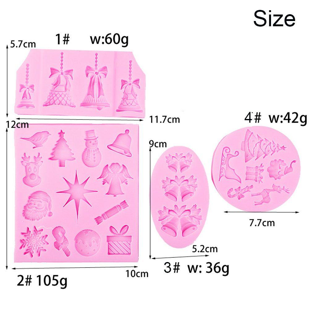 Khuôn Silicone Làm Bánh Thủ Công Hình WTTLE Phong Cách Giáng Sinh