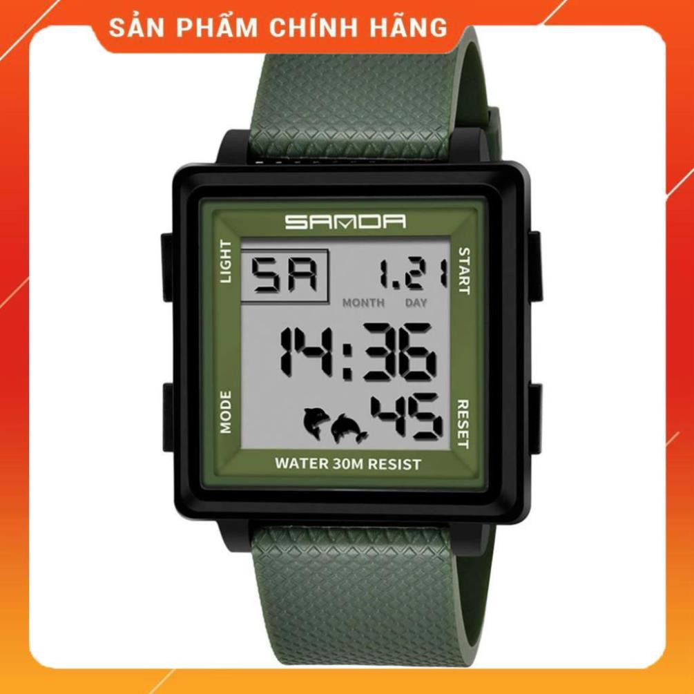 Hàng Cao Cấp -  Đồng hồ chính hãng SANDA 100% đếm thời gian cho nam có dây đeo resin kèm hộp - lỗi 1 đổi 1 | BigBuy360 - bigbuy360.vn