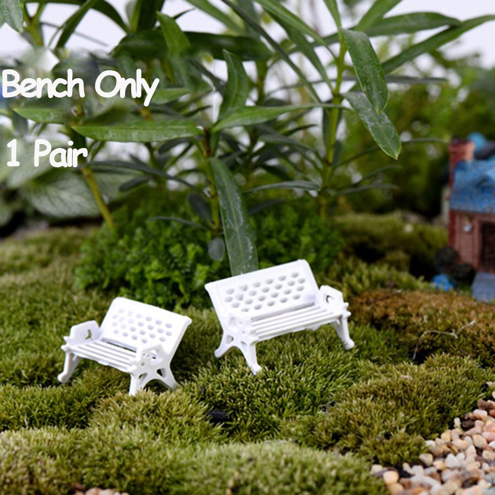 YNATURAL 1 Cặp Ghế Dài Trang Trí Vườn Cây Bonsai
