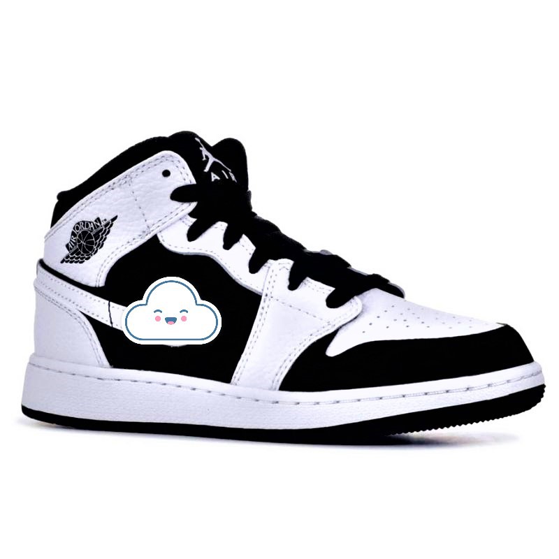 Giày sneaker nam nữ thể thao JD1 Hight Panda. Tặng tất khử mùi