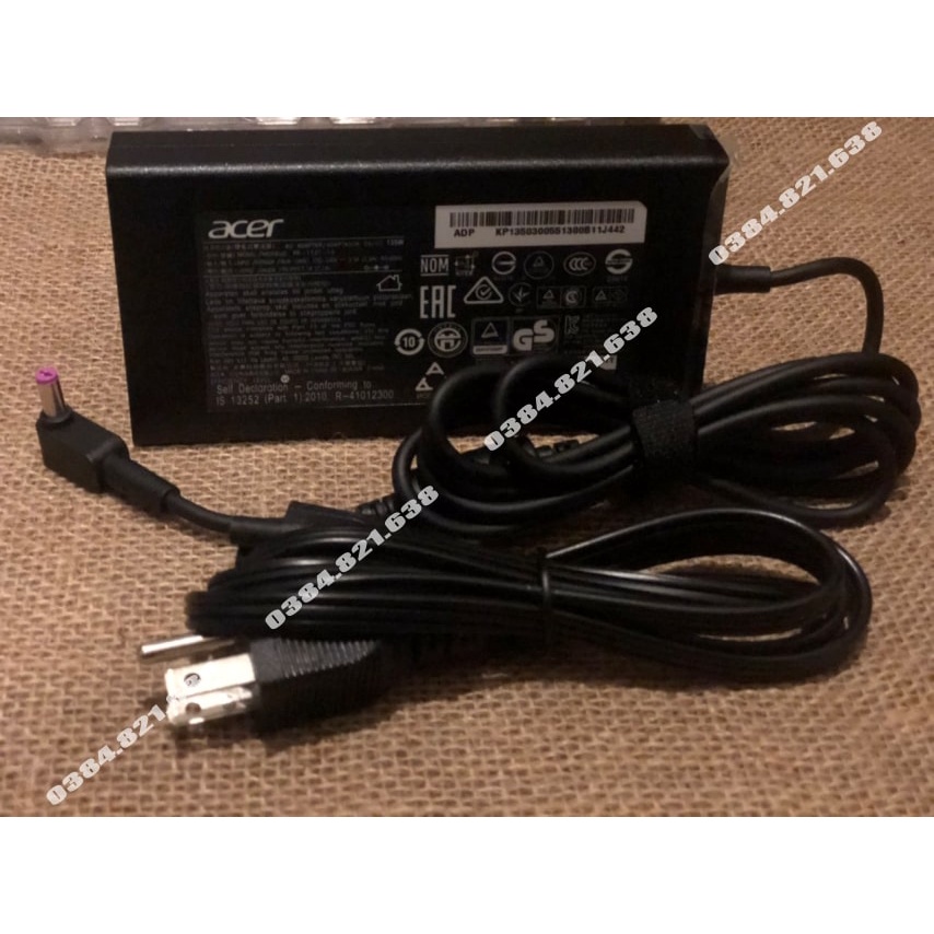 Sạc ADAPTER ACER 19V-7.1A 135W Zin-Sạc Acer Aspire V Nitro / V5-591 / 7 A715-71G / Nitro 5 / Predator Helios 300 G3-572