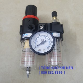 [TỔNG KHO KHÍ NÉN] BỘ LỌC HƠI KHÍ NÉN ĐÔI CÓ ĐIỀU ÁP AFC 2000
