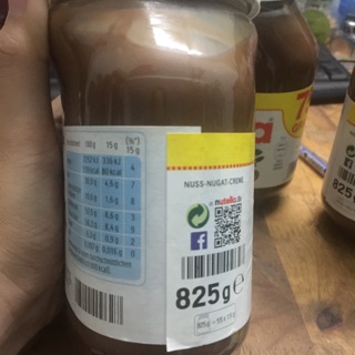 ✨ MỨT SOCOLA HẠT DẺ NUTELLA ĐỨC ✨ 265k/hop