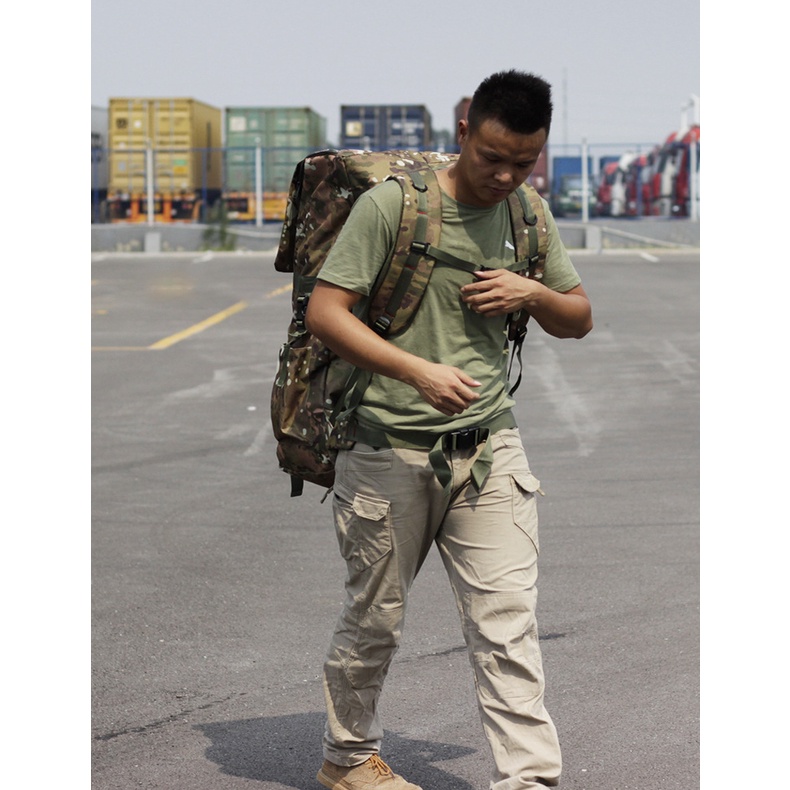 Ba Lô Du Lịch Kiểu Dáng Quân Đội Dung Tích 110L 130L Dành Cho Nam