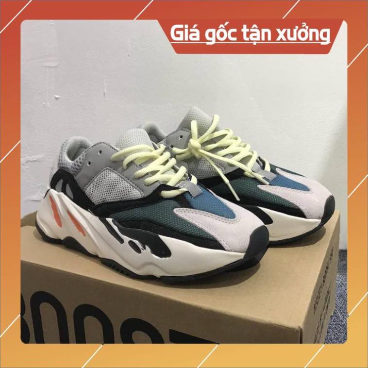 [Freeship+ Hàng Xịn] Giày Sneaker Nam Nữ Yz 700 Màu Trắng Xanh, Giày thể thao nam nữ cao cấp