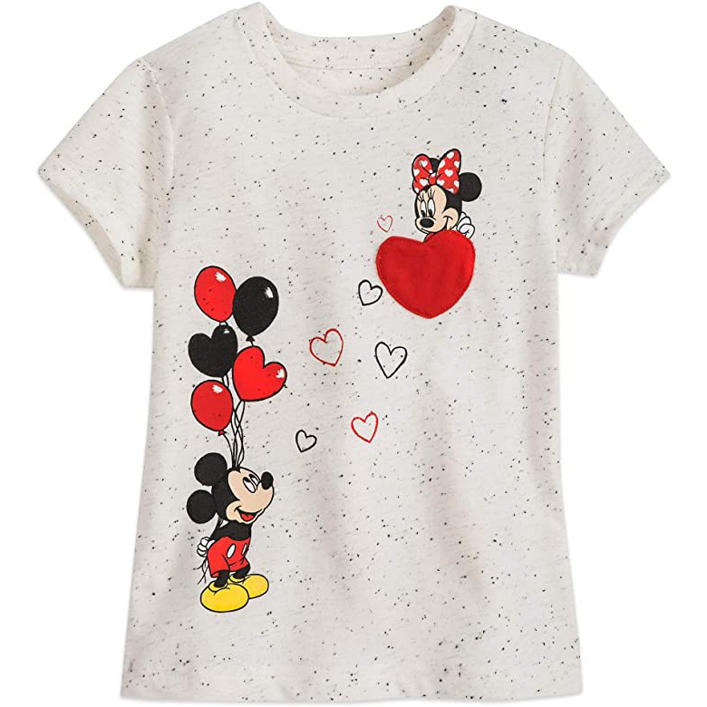 Áo thun bé gái Mickey love Minnie xinh xinh