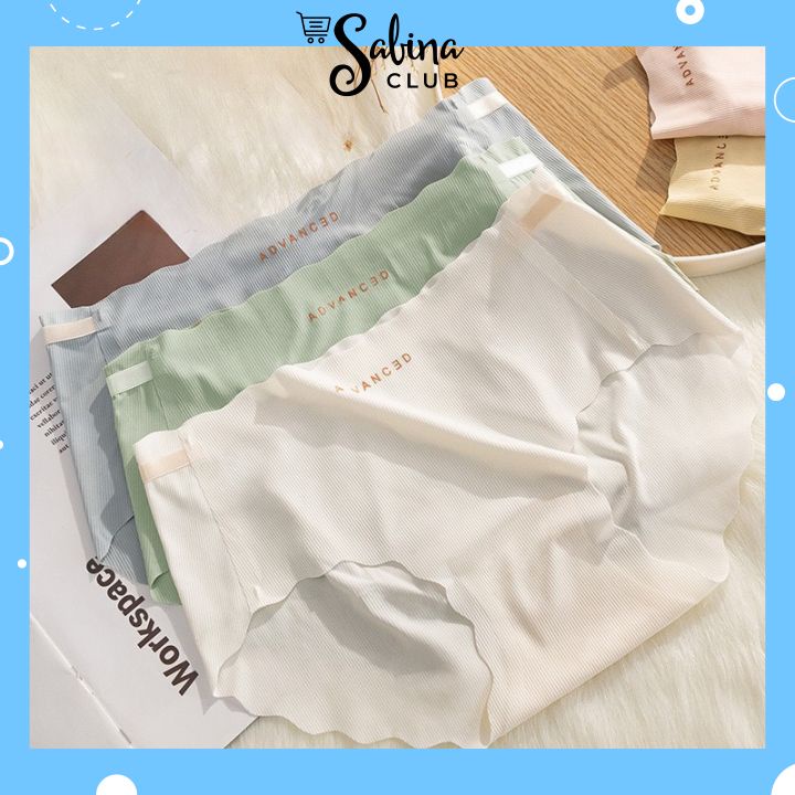 Quần Lót Nữ Đúc Su Viền Sóng Phối Chữ Cạp Chống Tụt 1035