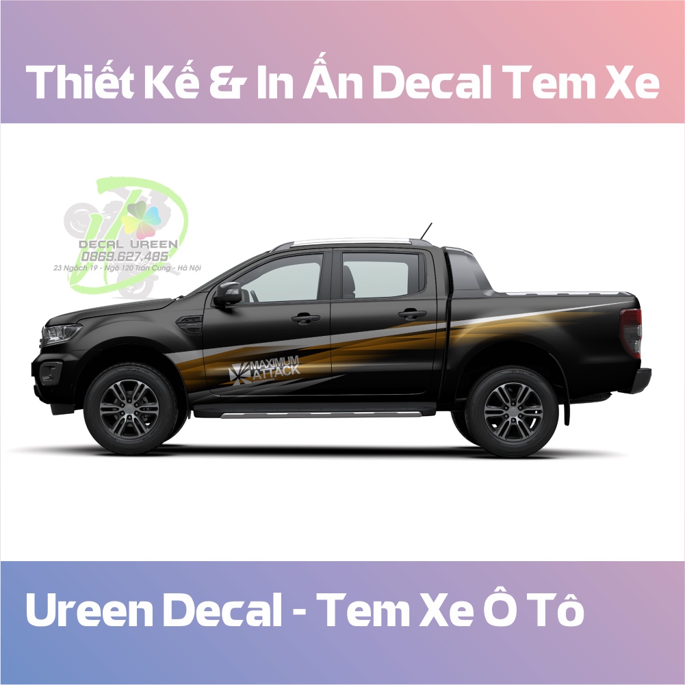 Tem xe Ranger mẫu 006 - Tem Xe Bán Tải Đẹp