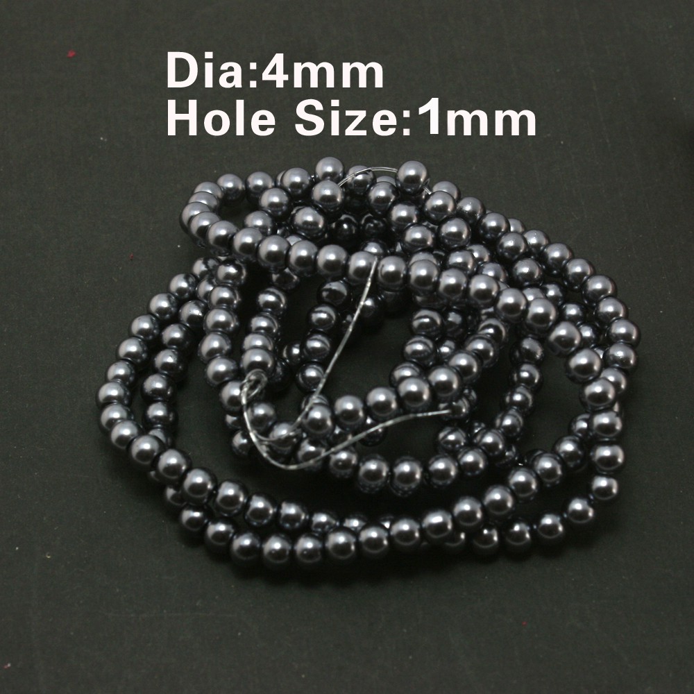 Beadia Chuỗi Hạt Ngọc Trai 4mm 6mm 8mm 10mm Dùng Làm Trang Sức Thủ Công