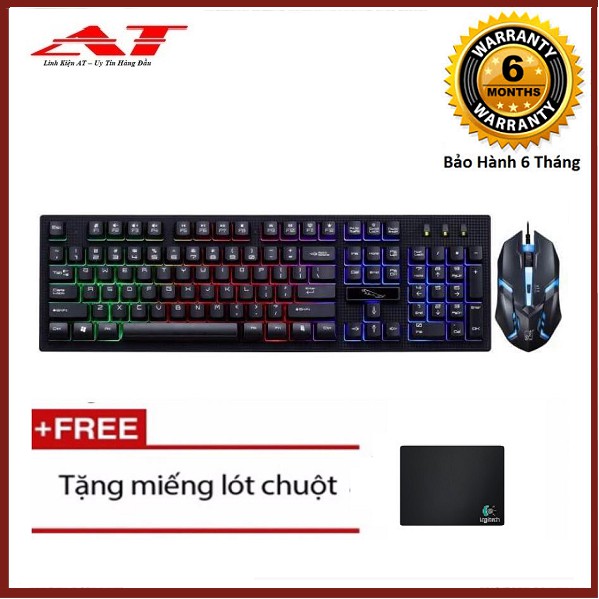 Bộ bàn phím và chuột G20 chuyên Game Led 7 màu+ tặng lót LG