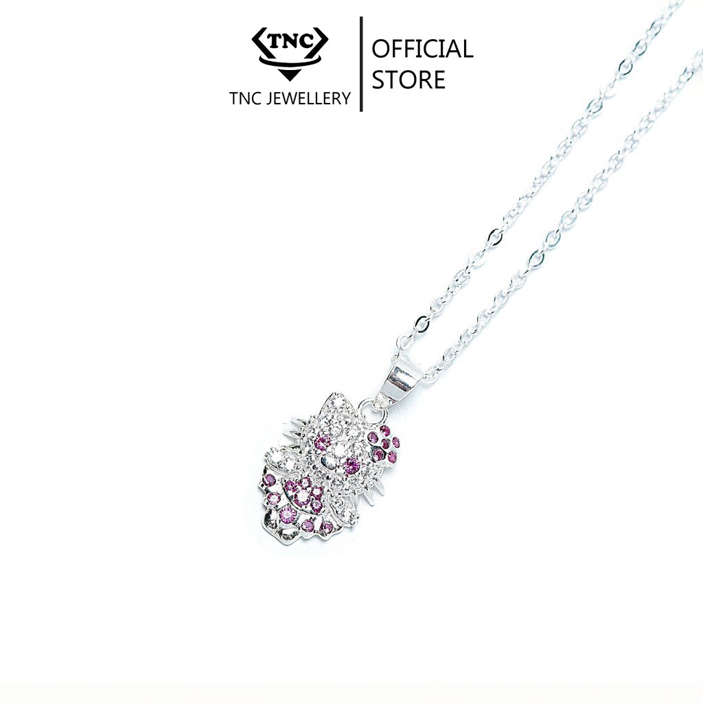 Vòng Cổ Bạc, Dây Chuyền Bạc Mèo Hello Kitty Đáng Yêu Cho Bé TNC JEWELLERY