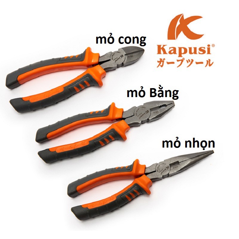 [FREESHIP] KÌM BẤM CHẾT, MỎ BẰNG, MỎ CONG, MỎ NHỌN KAPUSI JAPAN CR-V 6 PHÂN