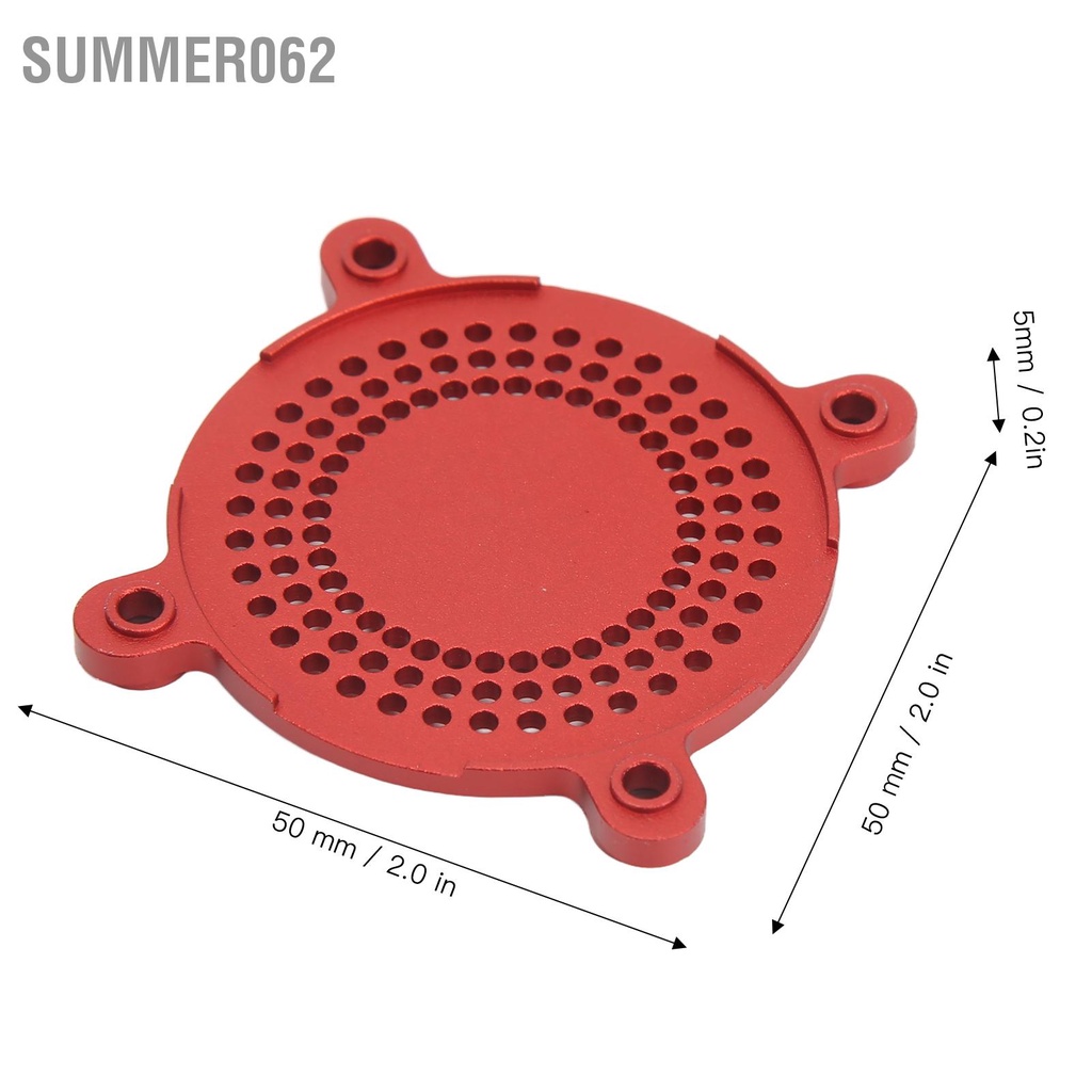 Summer062 Nắp quạt RC 50mm Hợp kim nhôm CNC Gia công bảo vệ Trọng lượng nhẹ làm mát ESC