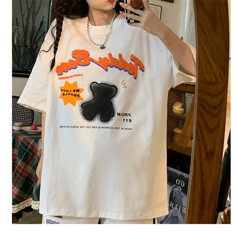 NRVP Áo Thun Tay Ngắn Cổ Tròn Thời Trang Mùa Hè Phong Cách Hàn Quốc