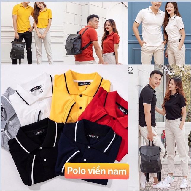 Áo Thun Polo Nam Nữ Cổ Bẻ Viền Dệt Sợi Cao Cấp, Áo Phông Tay Lỡ Công Sở. | BigBuy360 - bigbuy360.vn