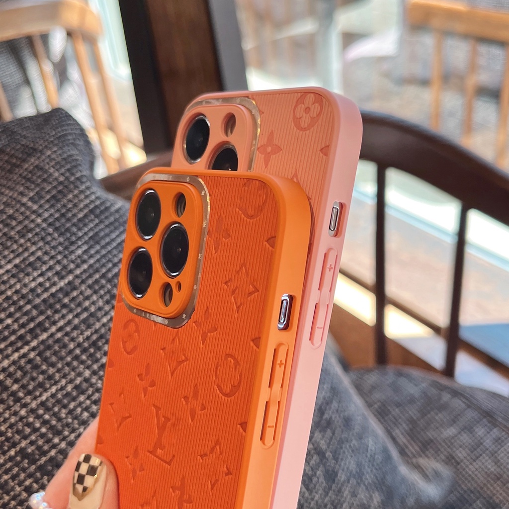 Ốp Điện Thoại Da Thời Trang Cho iPhone 14 Pro MAX 13 12 12 XS MAX