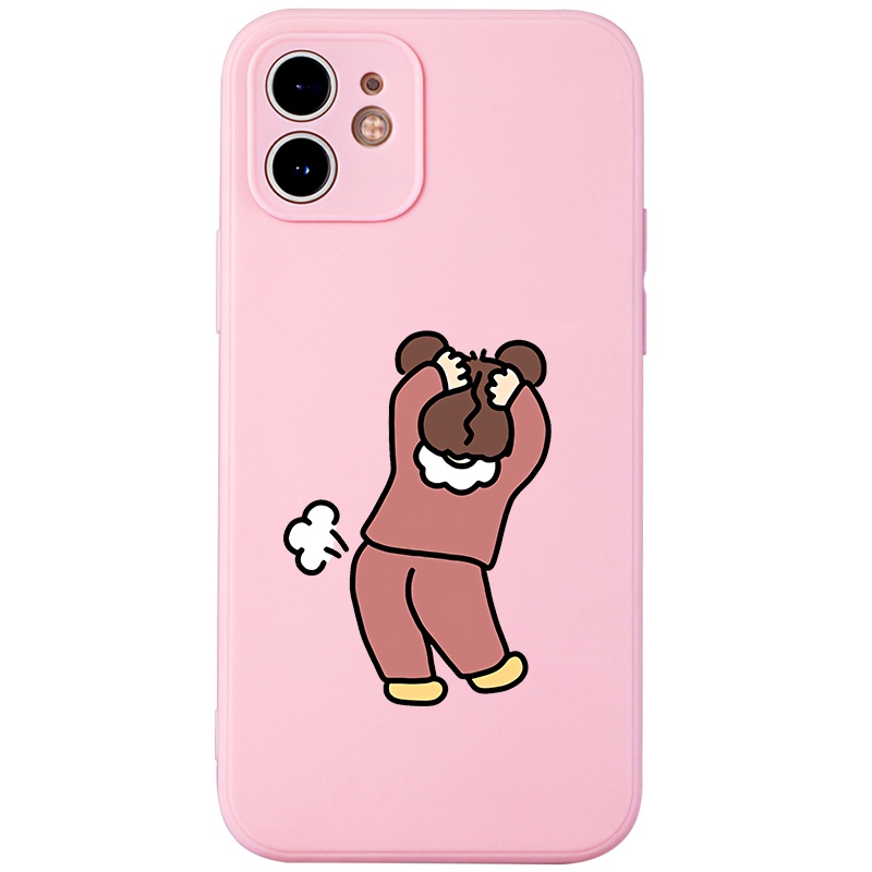 Ốp điện thoại JURSUE hoạt hình cặp đôi dễ thương đẹp độc lạ bựa Cho iPhone 14 13 12 11 Pro Max SE 2020 X XR XS 8 7 ip 6S 6 Plus XYH644