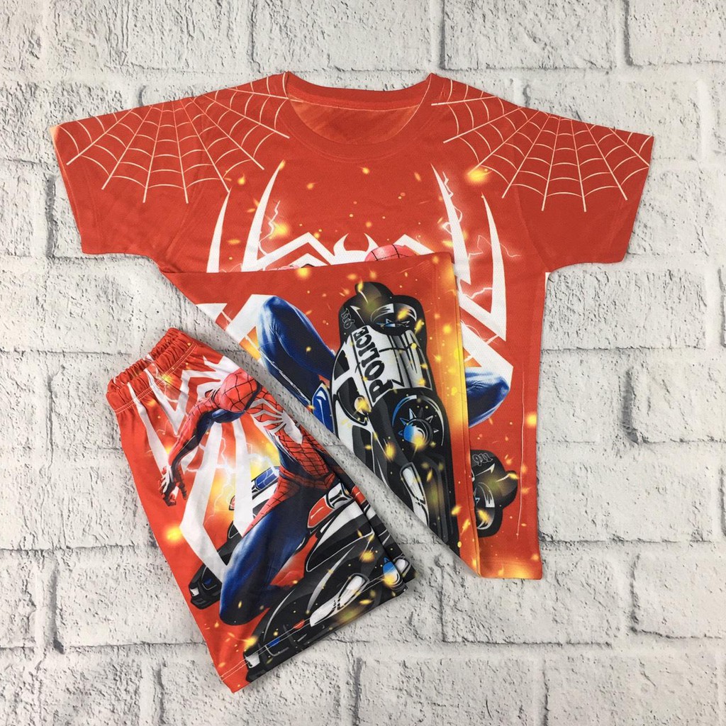 [FREE SHIP] Bộ quần áo SIÊU NHÂN trẻ em [ HỖ TRỢ ĐỔI SIZE ] NGƯỜI NHỆN SPIDERMAN [RẺ ĐẸP]