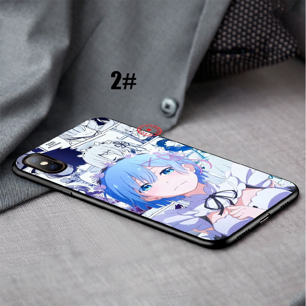 Ốp điện thoại silicon mềm in hình Rem Zero cho iPhone XS Max XR 10 X 6 6s 7 8 Plus 5 5s AC45