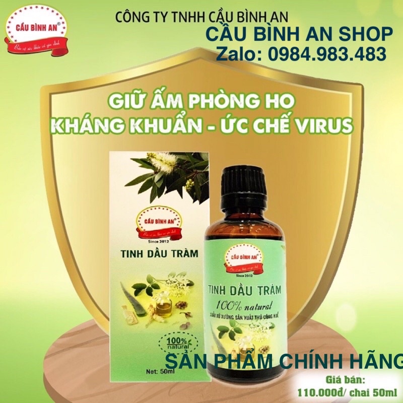 Combo 2 Tinh dầu tràm Huế 100ml Cầu Bình An