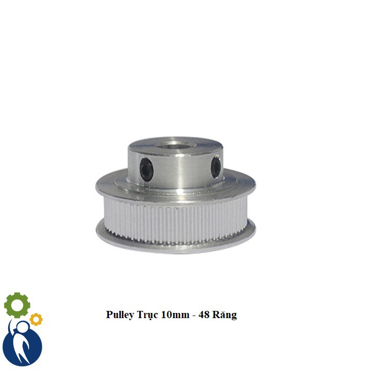 Pulley Trục 10mm - 48 Răng, dùng dây đai 2gt-6mm