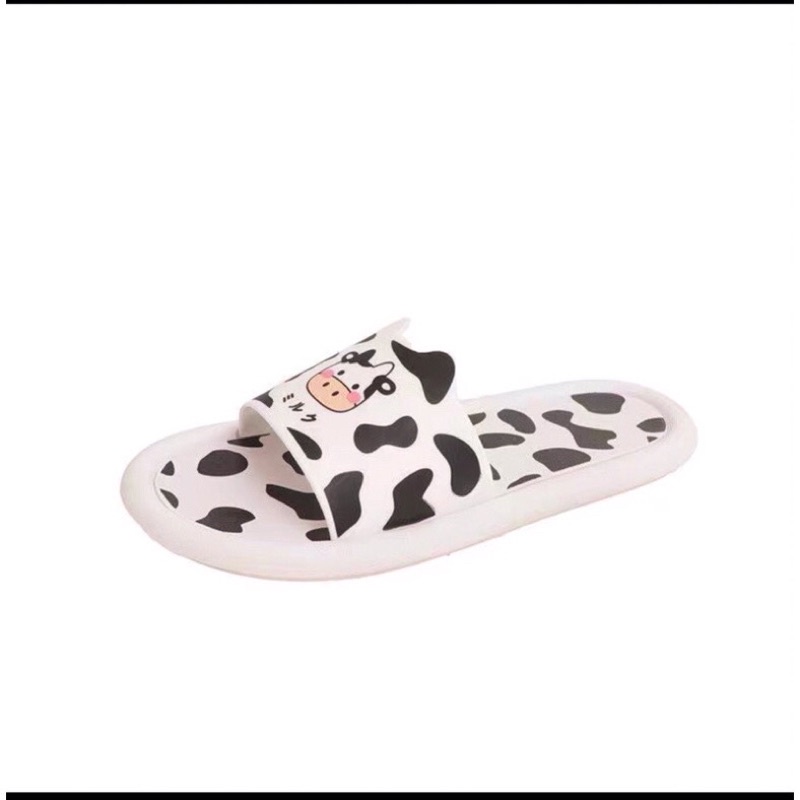 Dép nữ quại ngang dép con bò sữa 2 loại đen , trắng