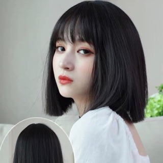 Tóc giả nguyên đầu víc thẳng
