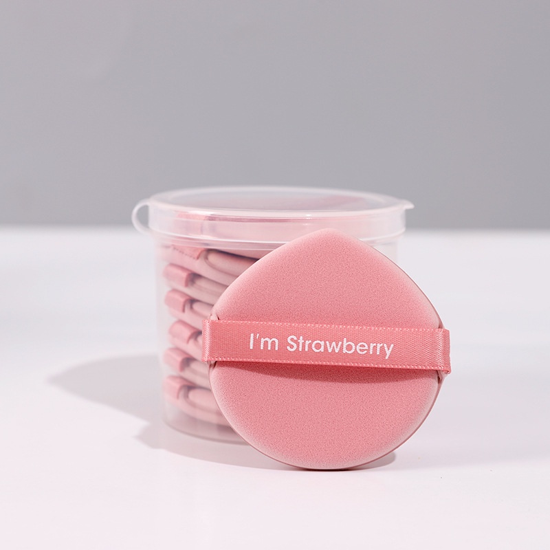 Mút Trang Điểm Ướt Và Khô Thiết Kế Hình Bánh Dứa Độc Đáo