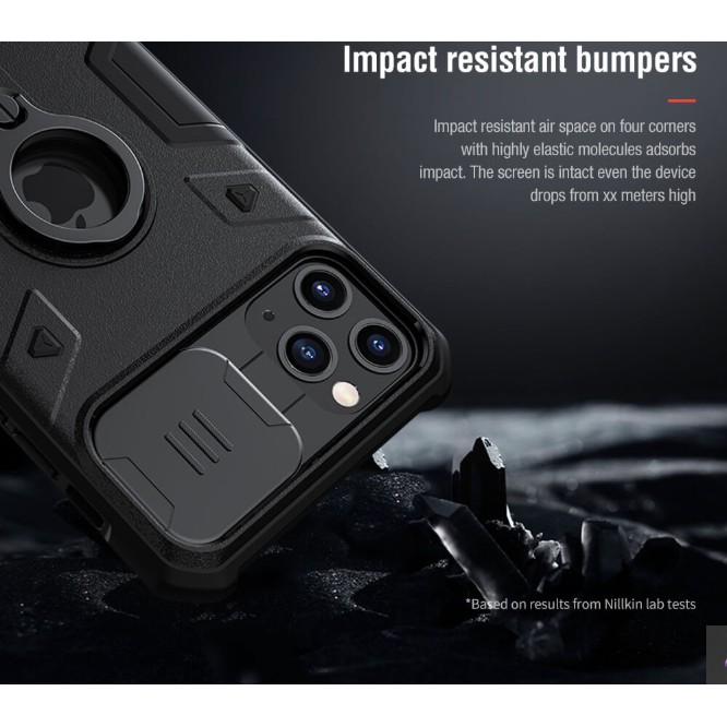 (Sẵn VN) Ốp lưng chống shock bảo vệ Nillkin Cam Shield Armor cho IPhone 11 Pro Max / IP 11 / 11 Pro - Camshield Armor