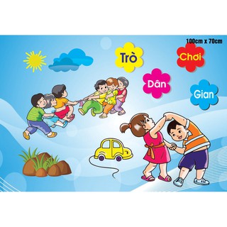 tranh góc trò chơi dân gian