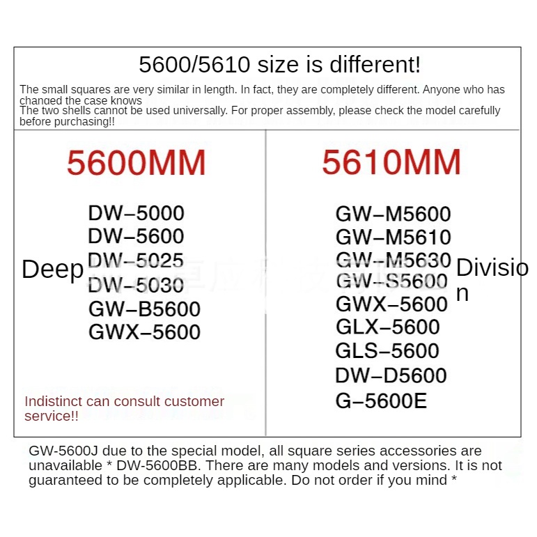 YIFILM Dây Đeo Thay Thế Cho Đồng Hồ Casio DW5600 / GW-M5610 DW5600 / GW-M5610 / 5000
