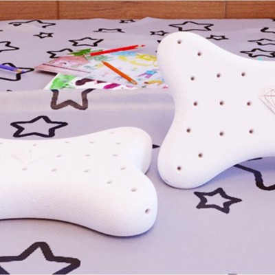 Gối Xương X Kim Cương Cao Su Thiên Nhiên 100% Đàn Hồi Không Xẹp Lún 19 x 27 x 8cm