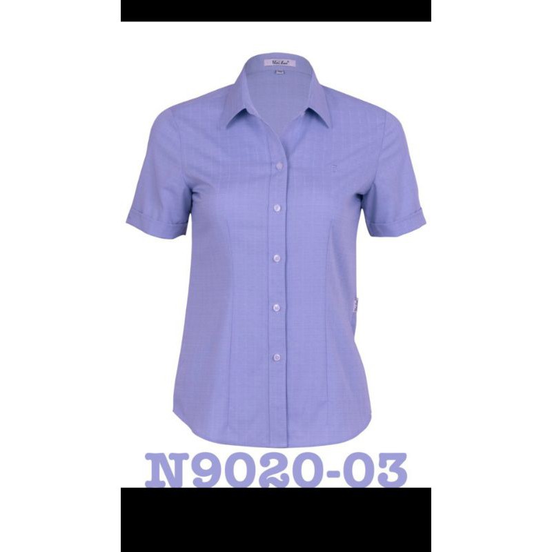 Áo sơ mi nữ Thái Hòa màu tím vải sợi tre