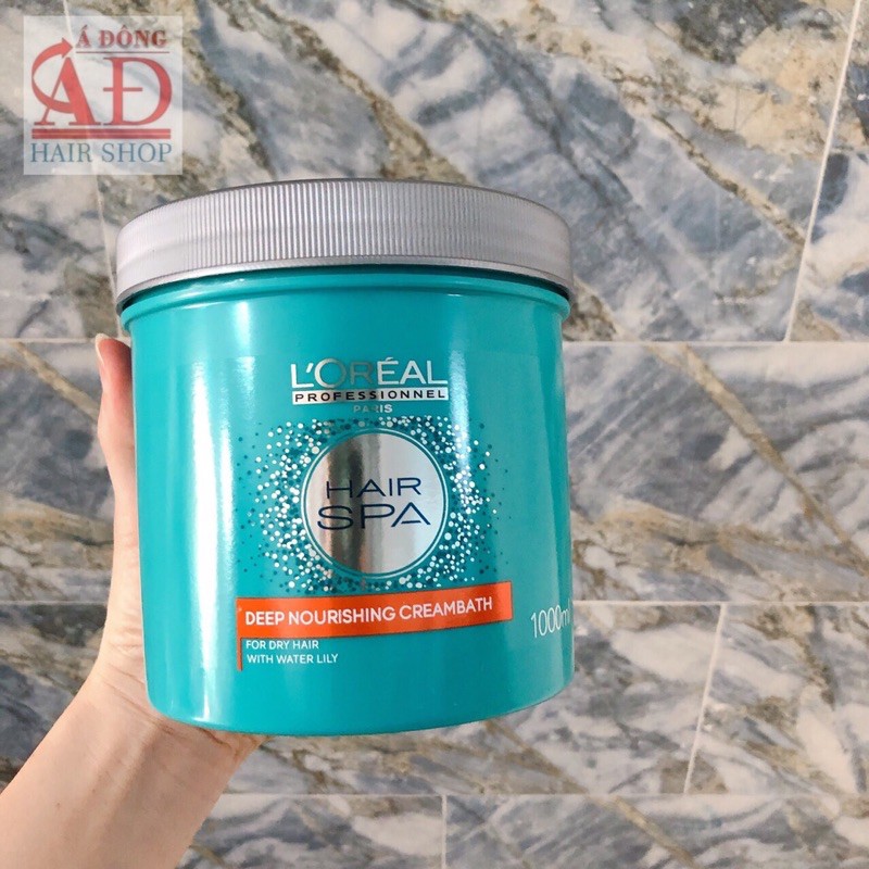 [Chính hãng] [Siêu rẻ] Kem hấp ủ tóc nuôi dưỡng suôn mượt L'oreal Hair Spa Deep Nourishing Creambath 1000ml - chính hãng