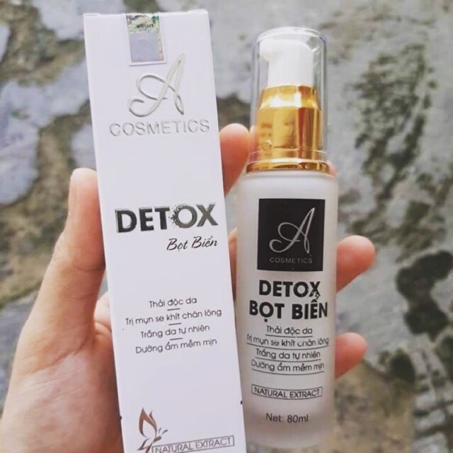 CHÍNH HÃNG - THẢI ĐỘC SỦI BỌT, KHỬ CHÌ của DETOX BỌT BIỂN A CÓMETICS