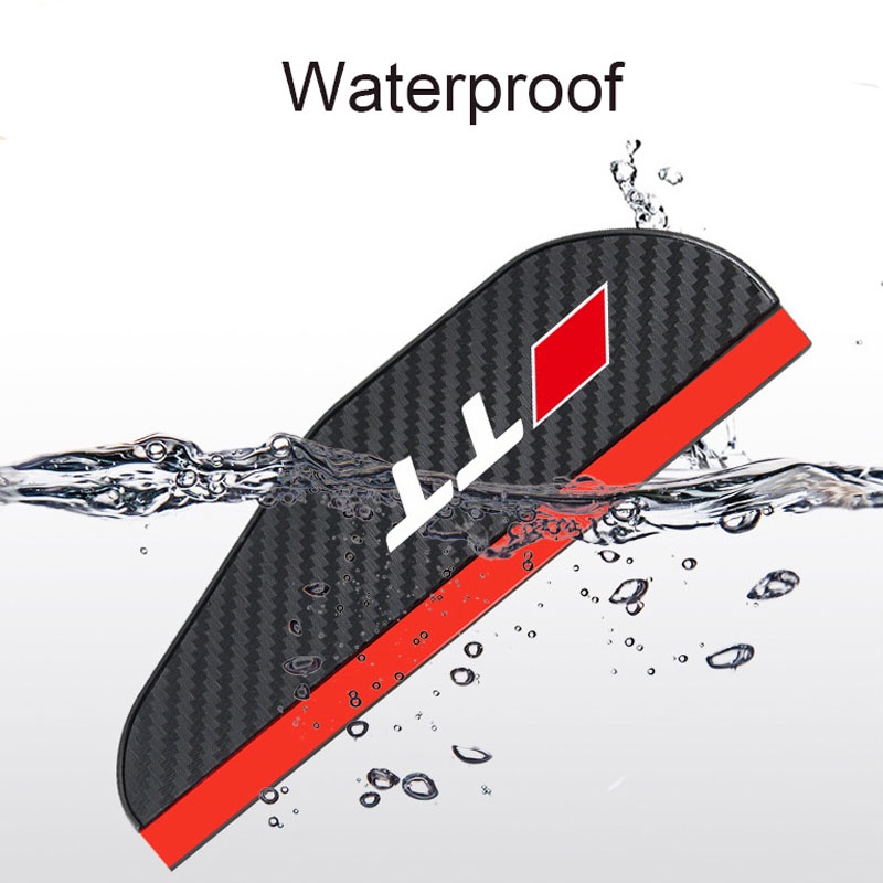 Set 2 Ốp Bảo Vệ Kính Chiếu Hậu Xe Hơi Audi A1 A3 A4 A5 A6 A7 Q3 Q5 Q7 Bằng Sợi Carbon